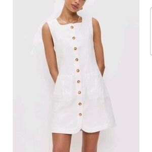 Posse Emma Button Down Mini Dress Size S NWT